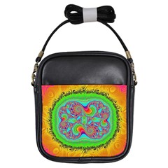 Fractal Art Design Fantasy Light Girls Sling Bag