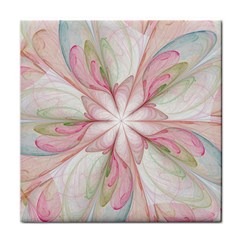 Pink Blue Flower Blossom Rose Face Towel by Pakrebo