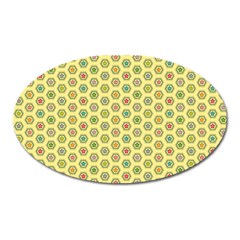 A Hexagonal Pattern Oval Magnet by Pakrebo