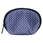 Wreath Differences Indigo Deep Blue Accessory Pouch (Medium) Front