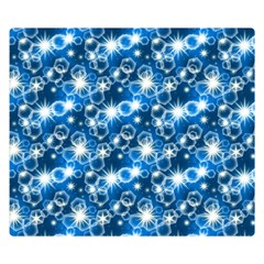 Star Hexagon Blue Deep Blue Light Double Sided Flano Blanket (small)  by Pakrebo