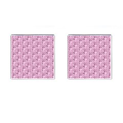 Texture Flower Background Pink Cufflinks (square) by Pakrebo