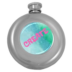 20190103 082555 0001 Round Hip Flask (5 Oz) by Crystalcreates