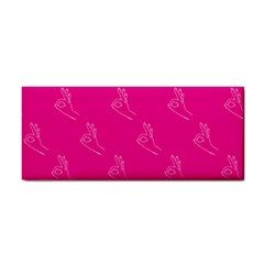 A-ok Perfect Handsign Maga Pro-trump Patriot On Pink Background Hand Towel by snek