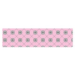 Kekistan Logo Pattern On Pink Background Satin Scarf (oblong) by snek