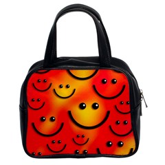 Smile Smiling Face Happy Cute Classic Handbag (two Sides) by Pakrebo