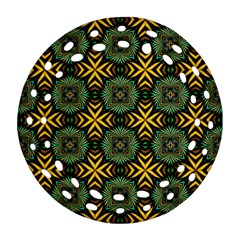 Kaleidoscope Pattern Seamless Round Filigree Ornament (two Sides) by Pakrebo