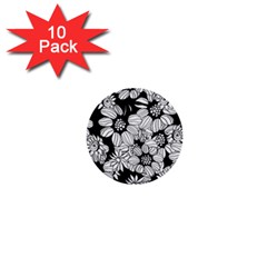 Mandala Calming Coloring Page 1  Mini Buttons (10 Pack)  by Pakrebo