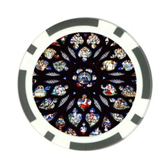 Stained Glass Sainte Chapelle Gothic Poker Chip Card Guard (10 Pack)