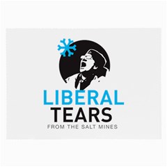 Liberal Tears Funny Screeching Democrat Screaming Large Glasses Cloth (2-side) by snek