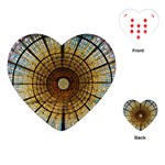 Barcelona Glass Window Stained Glass Playing Cards (Heart) Front
