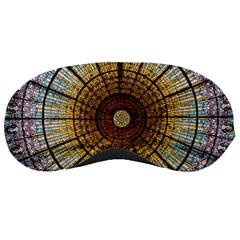 Barcelona Glass Window Stained Glass Sleeping Masks by Pakrebo