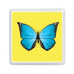 Butterfly Blue Insect Memory Card Reader (square) by Alisyart