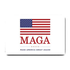 Maga Make America Great Again With Usa Flag Small Doormat  by snek