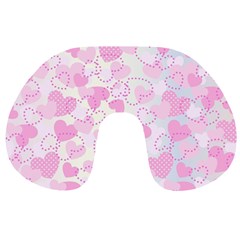 Valentine Background Hearts Bokeh Travel Neck Pillows by Pakrebo