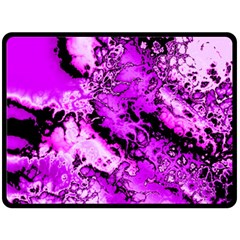 Winter Fractal  Double Sided Fleece Blanket (large)  by Fractalworld