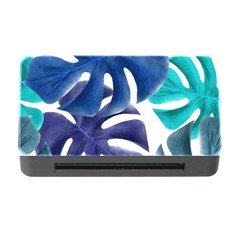 Leaves Tropical Blue Green Nature Memory Card Reader With Cf by Alisyart