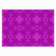 Magenta Mosaic Pattern Triangle Large Glasses Cloth (2-side) by Pakrebo