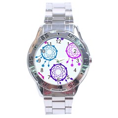 Dreamcatcher Dream Catcher Pattern Stainless Steel Analogue Watch