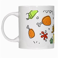 Cute Sketch Set Child Fun Funny White Mugs