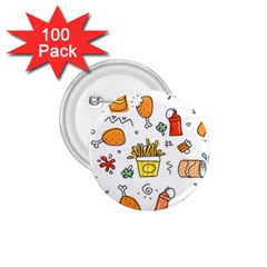 Cute Sketch Set Child Fun Funny 1 75  Buttons (100 Pack) 
