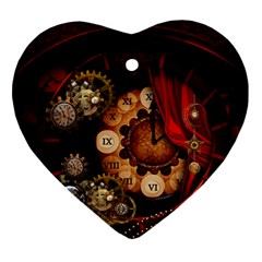 Steampunk, Wonderful Clockswork Ornament (heart) by FantasyWorld7