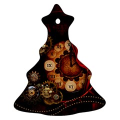 Steampunk, Wonderful Clockswork Christmas Tree Ornament (two Sides) by FantasyWorld7