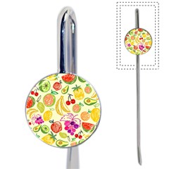 Seamless Pattern Fruit Book Mark by Mariart