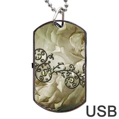 A Touch Of Vintage Dog Tag Usb Flash (one Side) by FantasyWorld7