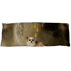 Cute Little Chihuahua With Hearts On The Moon Body Pillow Case (dakimakura) by FantasyWorld7