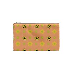 Honey Bee Mine Cosmetic Bag (small) by WensdaiAmbrose