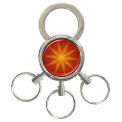 Fractal Wallpaper Colorful Abstract 3-ring Key Chains by Mariart