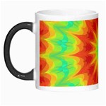 Kaleidoscope Background Mandala Red green Morph Mugs