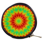 Kaleidoscope Background Mandala Red green Mini Makeup Bag