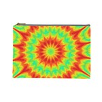 Kaleidoscope Background Mandala Red green Cosmetic Bag (Large)