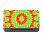 Kaleidoscope Background Mandala Red green Memory Card Reader with CF