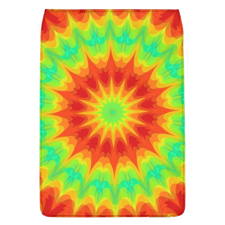 Kaleidoscope Background Mandala Red green Removable Flap Cover (L)