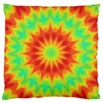 Kaleidoscope Background Mandala Red green Standard Flano Cushion Case (One Side)