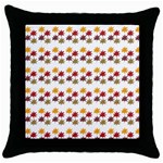 Autumn Leaves Throw Pillow Case (Black)