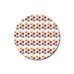 Autumn Leaves Rubber Round Coaster (4 pack) 