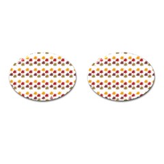 Autumn Leaves Cufflinks (oval) by Mariart