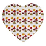 Autumn Leaves Heart Ornament (Two Sides)