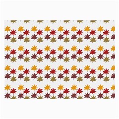 Autumn Leaves Large Glasses Cloth (2-side) by Mariart