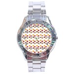 Autumn Leaves Stainless Steel Analogue Watch Front