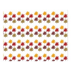 Autumn Leaves Double Sided Flano Blanket (large)  by Mariart