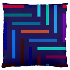 Line Background Abstract Large Flano Cushion Case (two Sides) by Mariart