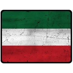 Flag Patriote Quebec Patriot Red Green White Grunge Separatism Fleece Blanket (large)  by Quebec