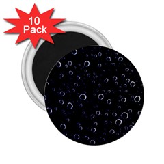 Blued Dark Bubbles Print 2 25  Magnets (10 Pack)  by dflcprintsclothing