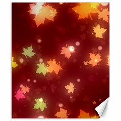 Leaf Leaves Bokeh Background Canvas 8  X 10 