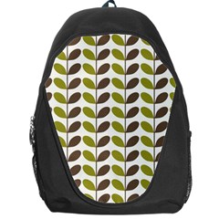 Leaf Plant Pattern Seamless Backpack Bag by Pakrebo